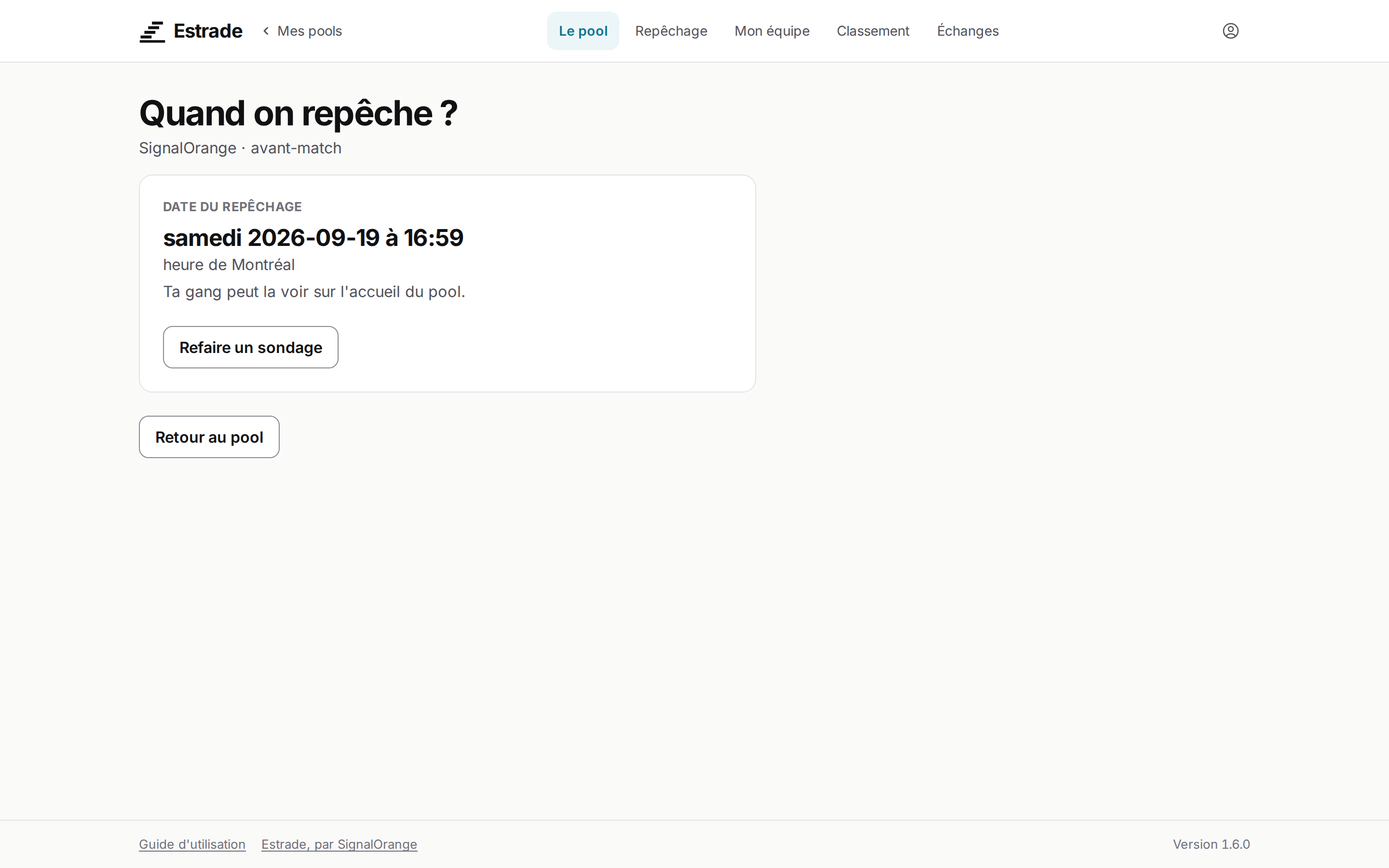 Le sondage de disponibilité